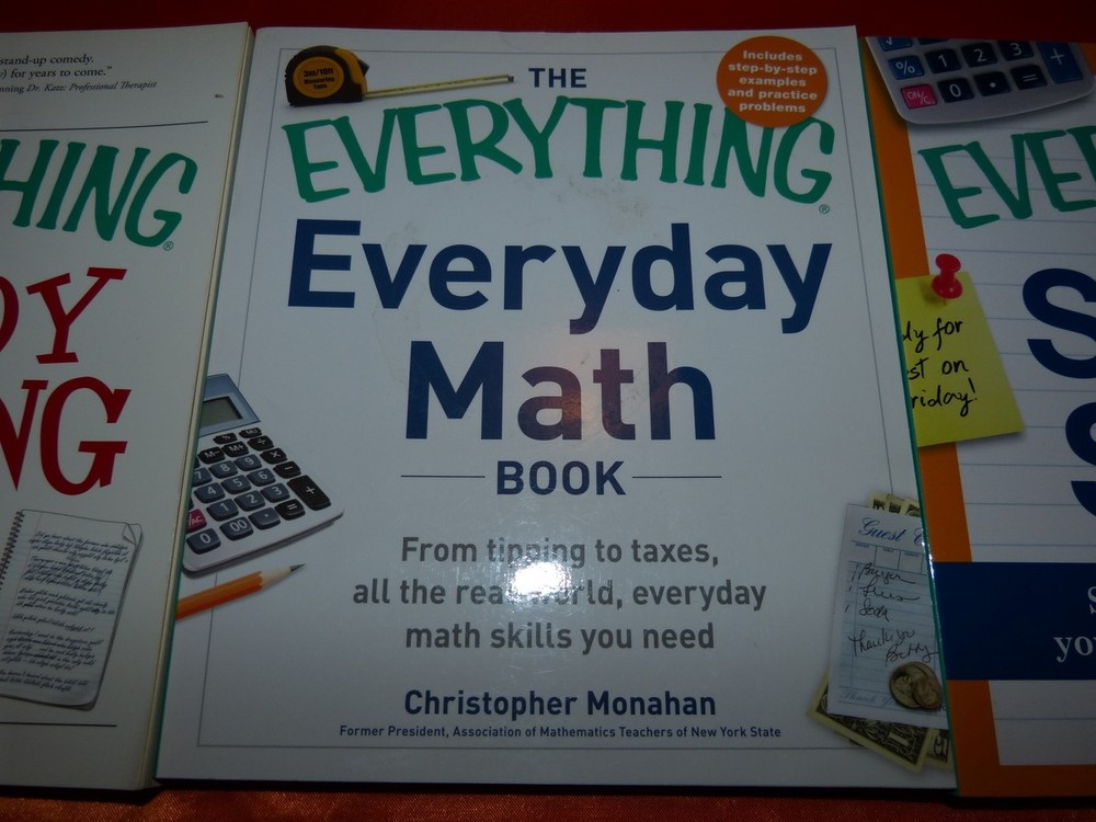 3 PACK STUDY SKILLS WRITING BOOKS SALE For Dummies Math Write Comedy Book