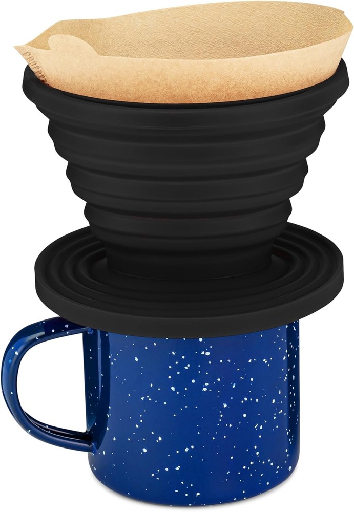 Sierra Collapsible Coffee Pour over Dripper — Camping Coffee Filter — Includes