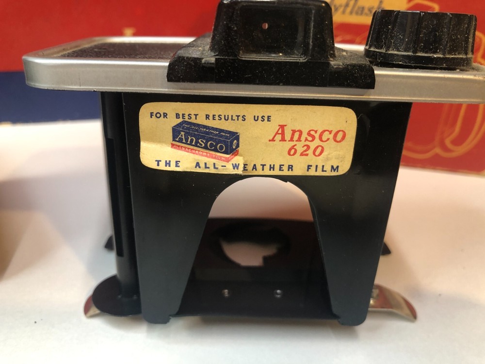 Vintage Ansco Readyflash 620 Camera & Flash Original Boxes and Instruction Book