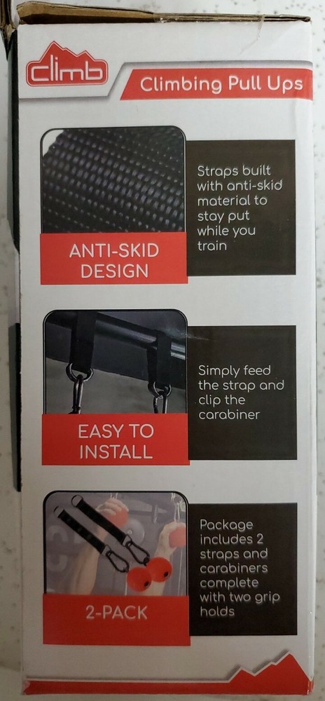 Climb Climbing Pull Ups 2 Pack Red