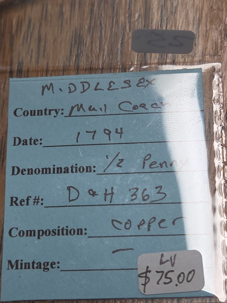 1794 Mail Coach Half Penny Middlesex