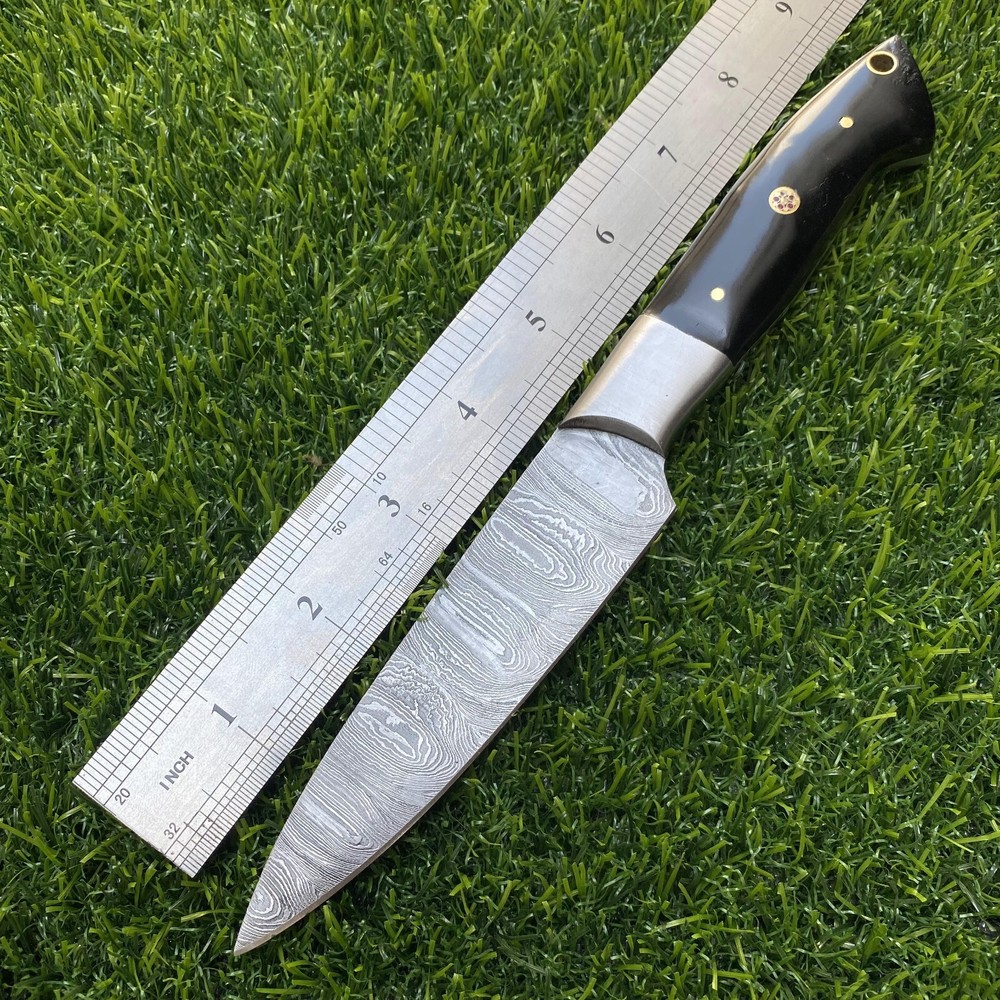 9'' Handmade Damascus Steak Knife - Premium Dining Table Cutlery Sharp Blade