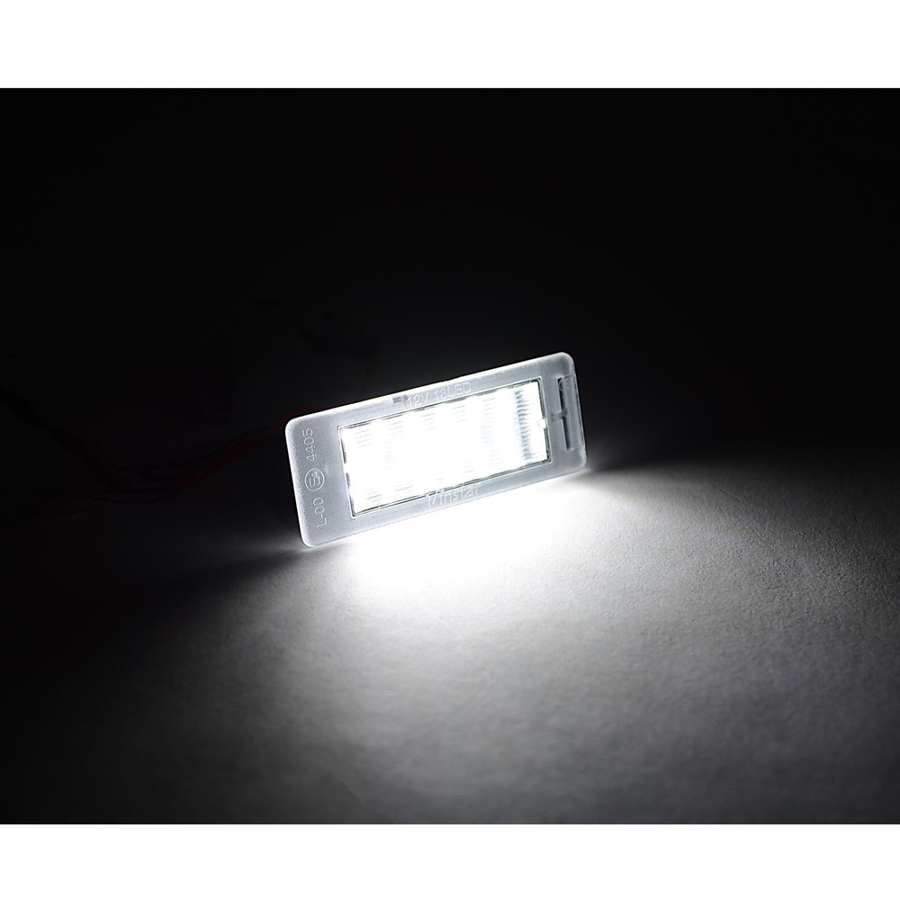 White LED Light Rear License Plate Frame Bulbs Pair Fits: 2010-2013 Chevy Camaro