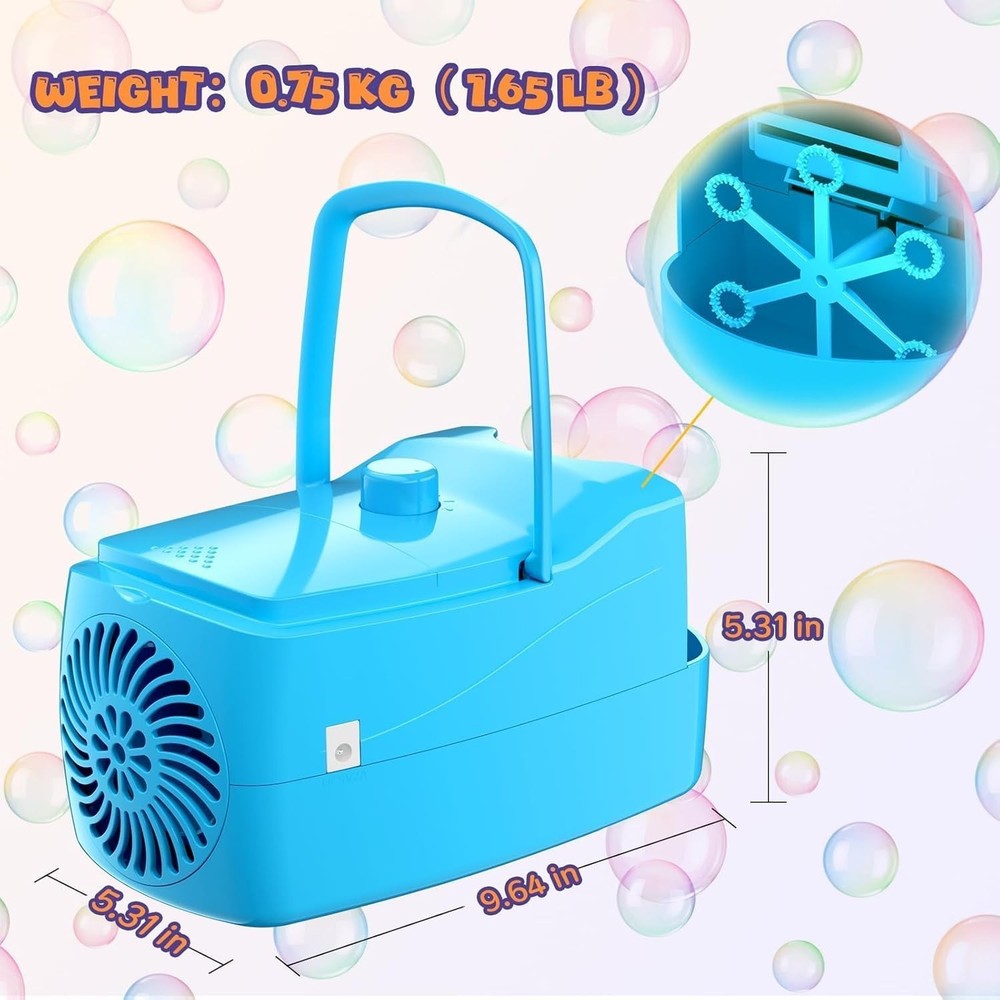 Bubble Machine, 18000+ Bubbles Per Minute Bubble Maker Blower for Kids Toddle...