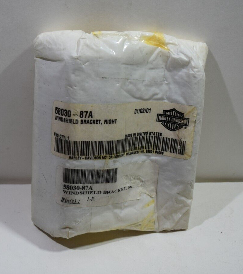 Harley Davidson Windshield Bracket Right Pn#58033-87A H1