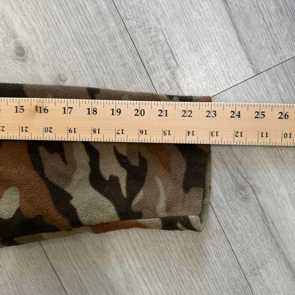Vintage Starter Camo Fleece Quarter Zip Pullover Jacket XL