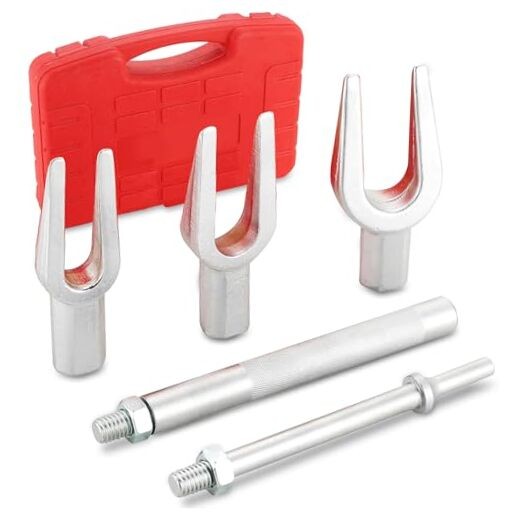 5-Piece Ball Joint Separator Tool, Pickle Fork Tool Set, Heavy Duty Tie Rod