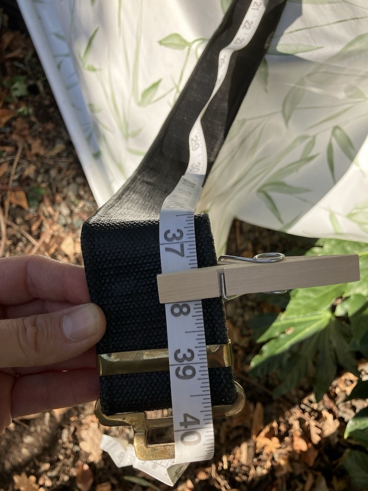 British Army 37 Pattern WW2 Type Webbing Belt Orig. Black Blanco/paint 40” Max