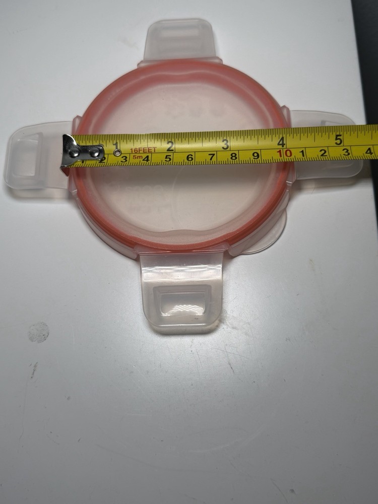 Pyrex Snapware Plastic Storage Lid Replacement 4 inch Round Orange