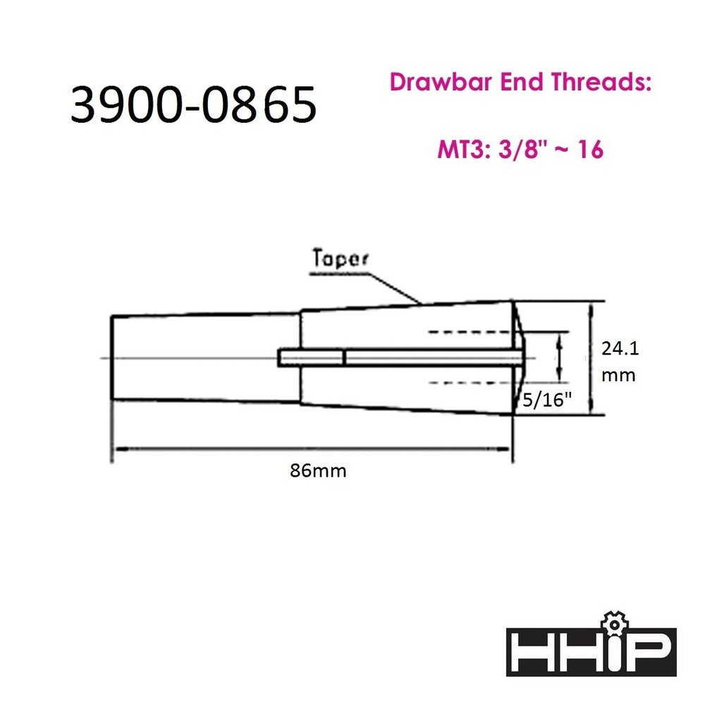 MT3 5/16" ROUND COLLET (3900-0865)