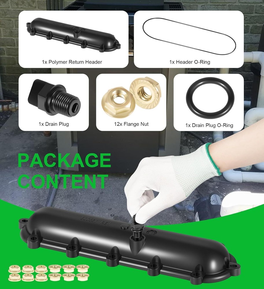 Return Header 015095F Replace for Raypak Pool Heaters 206A 266A 336A 406A 407A