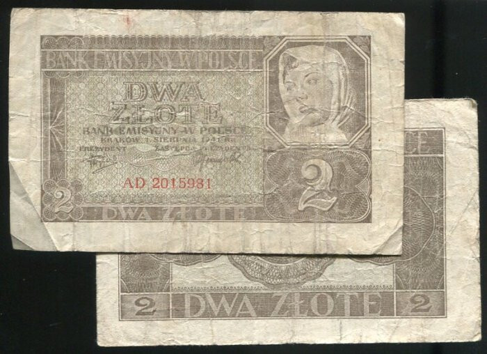 POLAND    P100 ， 2-ZT ， 1941 ，FINE