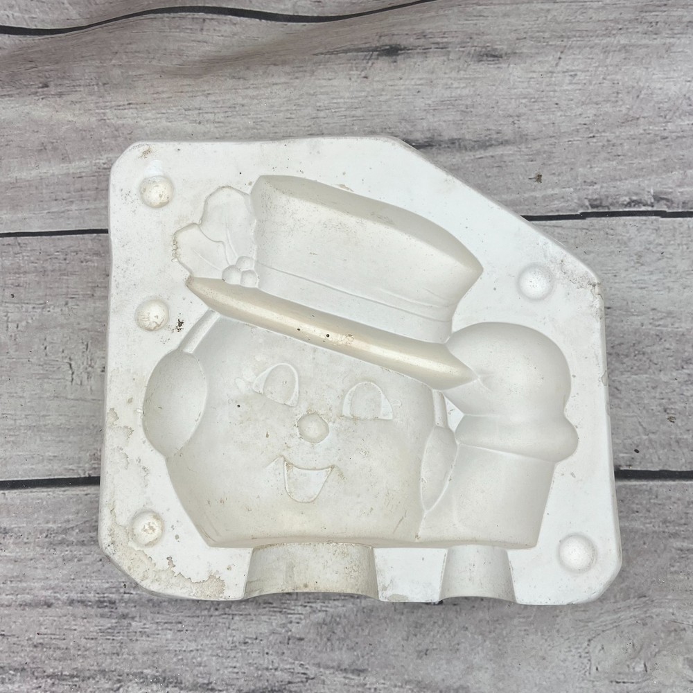 Ceramic Slip Casting Mold Snowman Figurine
