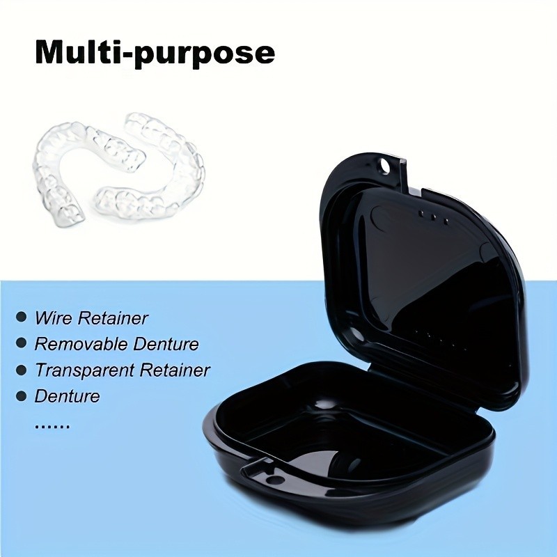 5Pcs Dental Denture Retainer Plastic Storage Case Box Mouthguard Container