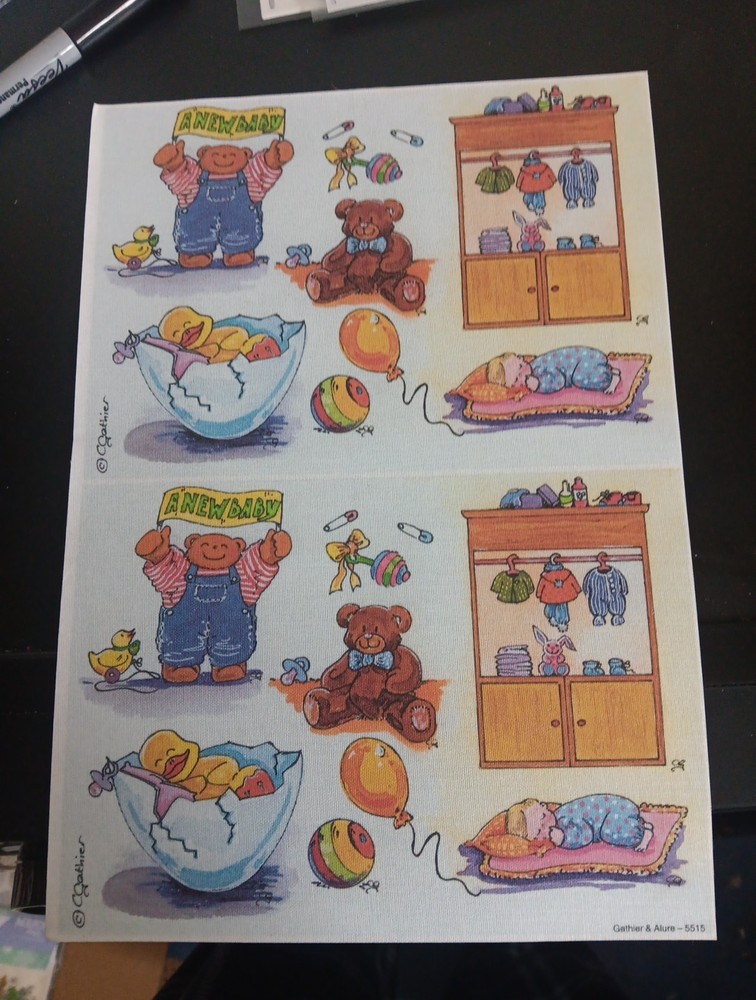SHEET 3D SHEETS ON CANVAS FOR SCRAPBOOKING  NEW (B13)