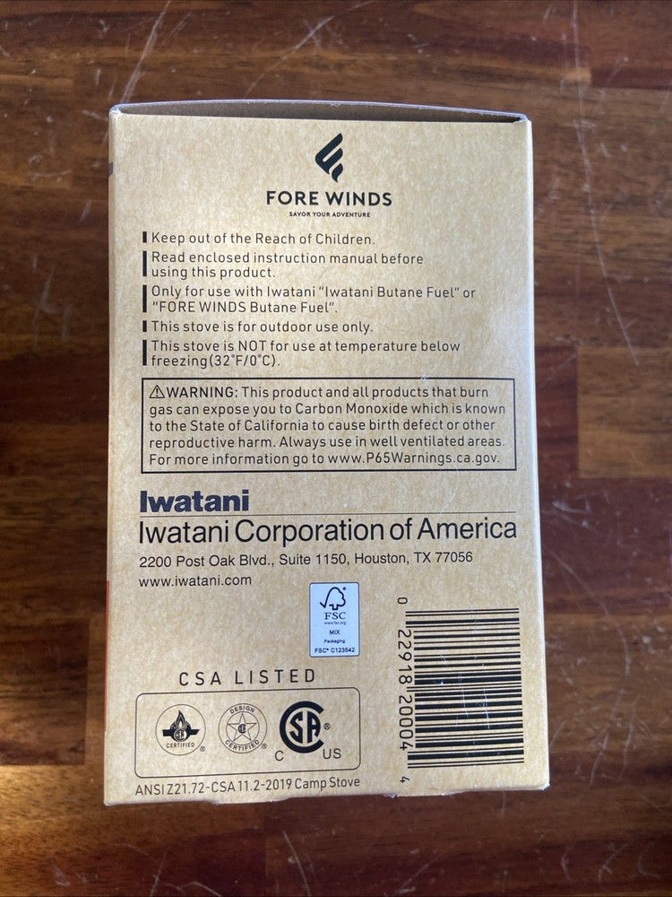 FORE WINDS Compact Stove