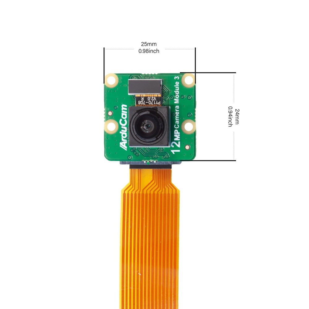 Raspberry Pi Camera Module 3 12MP IMX708 102 Wide Angle Fixed Focus HDR Pi 5