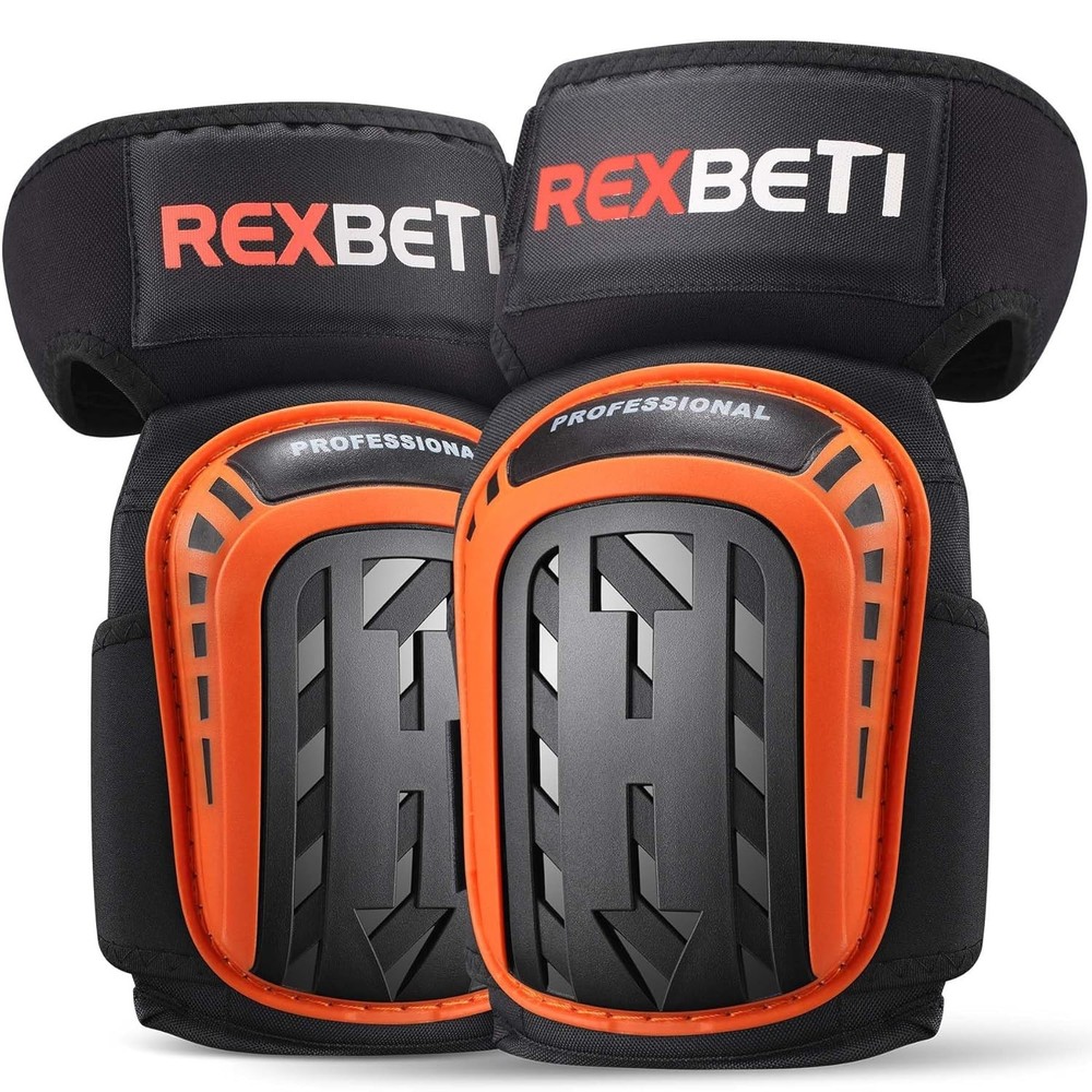 Professional Construction Knee Pads - Orange