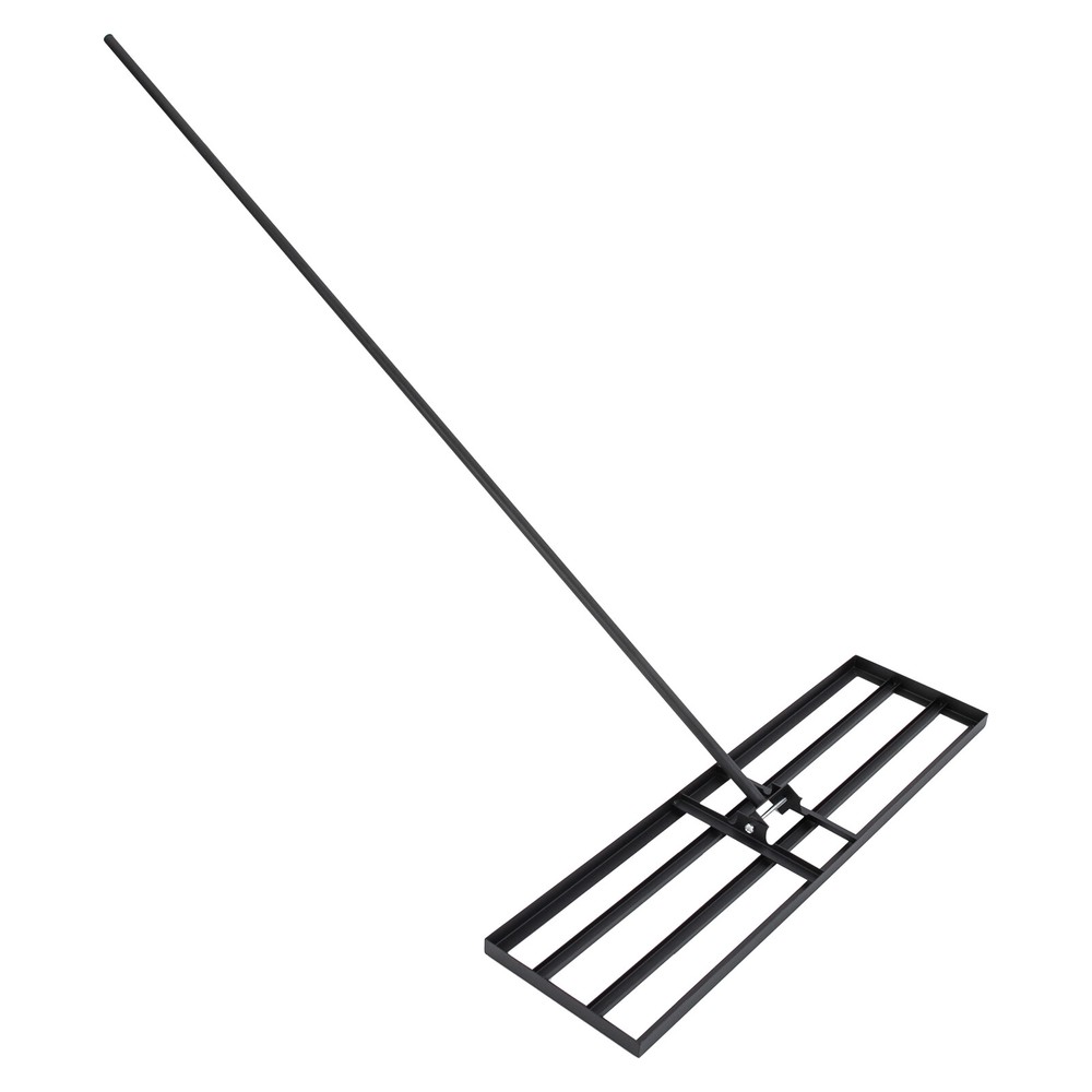 Lawn Leveler Tool with Long Handle, Durable Steel Rake for Smooth Ground
