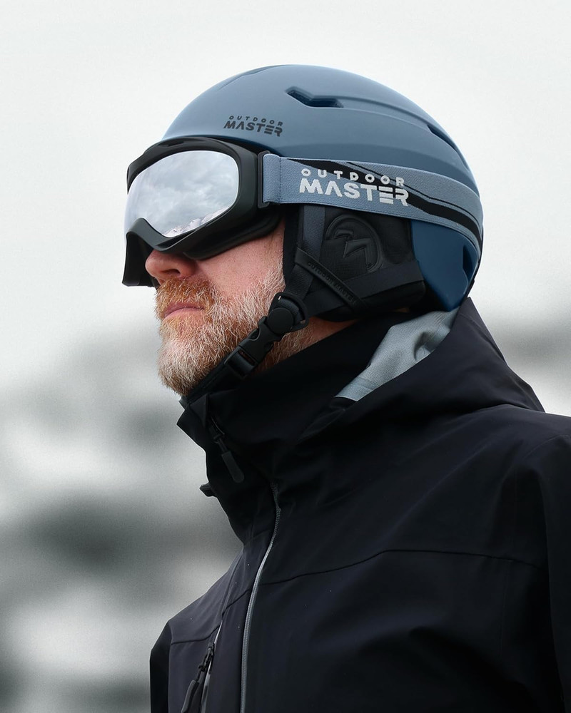 Ski Helmet Setsnowboard Helmet with Goggles for Adults - Durable PC Shell Prot