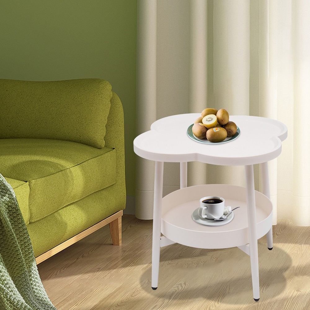 Four-leaf Clover Shape End Table Coffee&Tea Table Sofa Side Snack Table?????