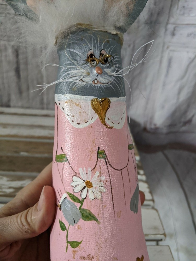 devonne schuett Easter bunny rabbit decor handmade artisan large
