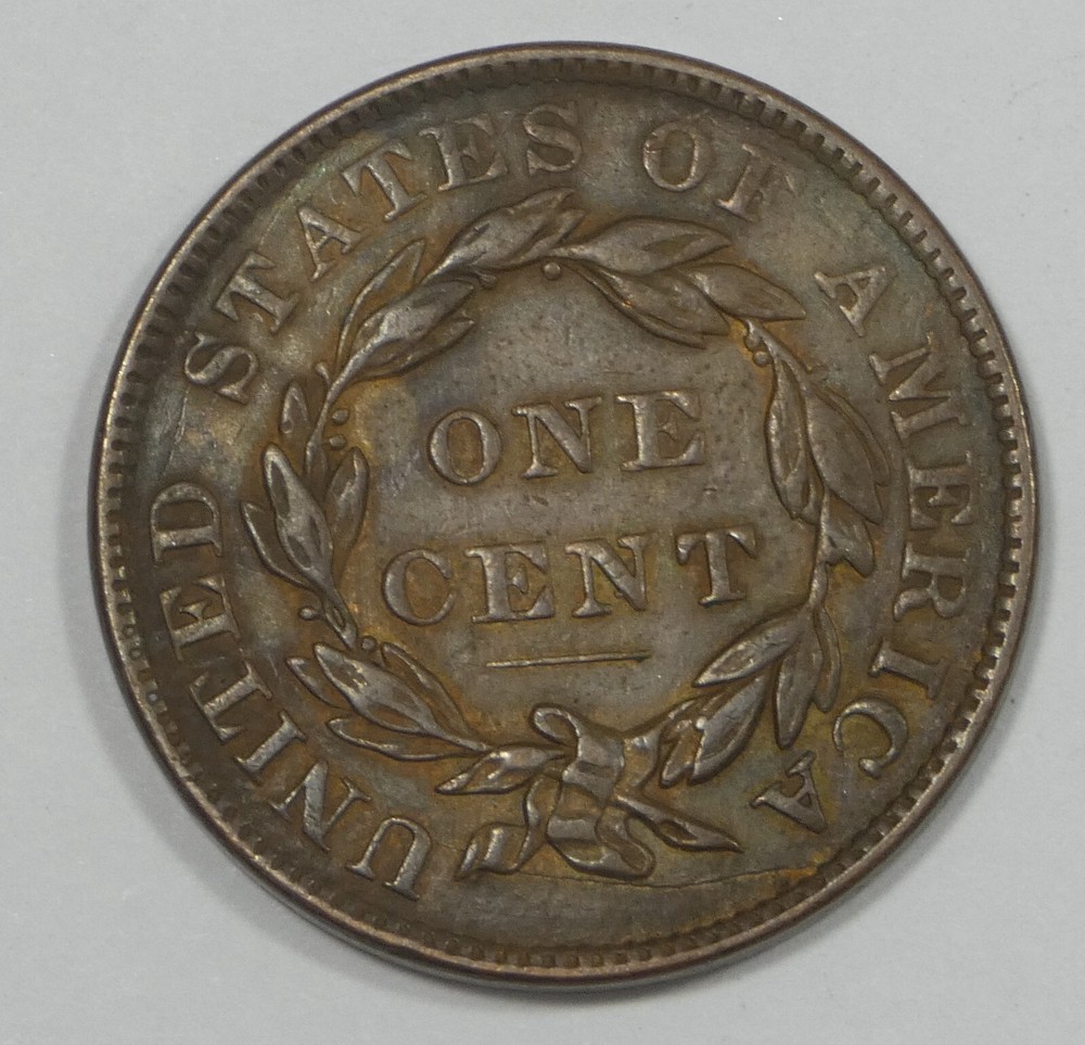 1837 Coronet Head Large Cent EXTRA FINE 1c