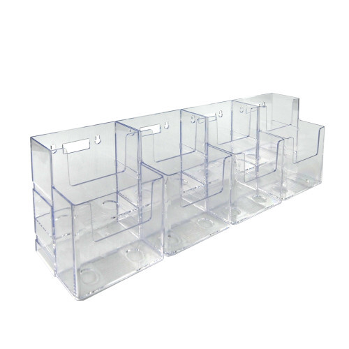 Azar Displays Two-Tiered Tri-Fold Brochure Counter Display (8 Pockets), 2-Pack