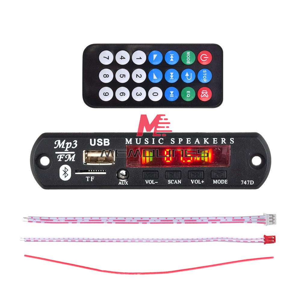 9V 12V MP3 WMA Decoder Board Audio Module Bluetooth 5.0 Music Remote Control Car