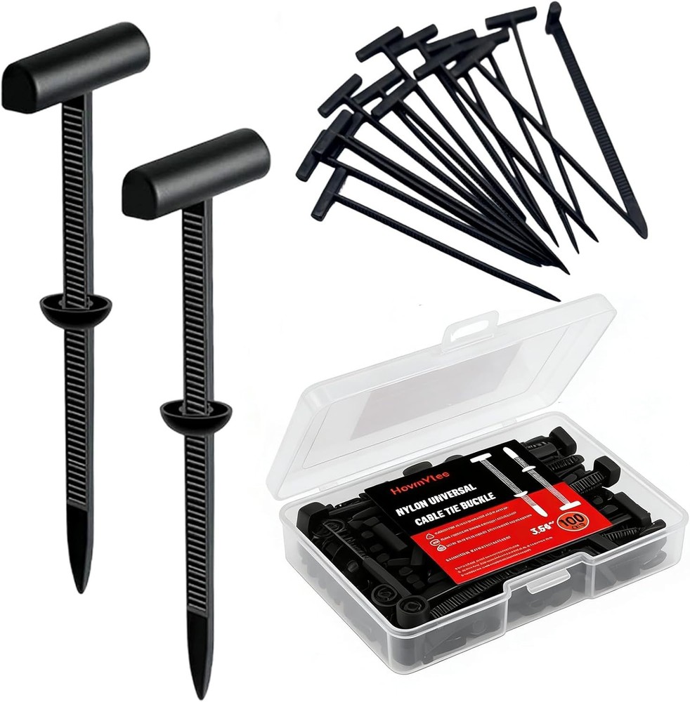Upgrade Nylon Universal Cable Tie Bule with Stora Box, Cable Tie