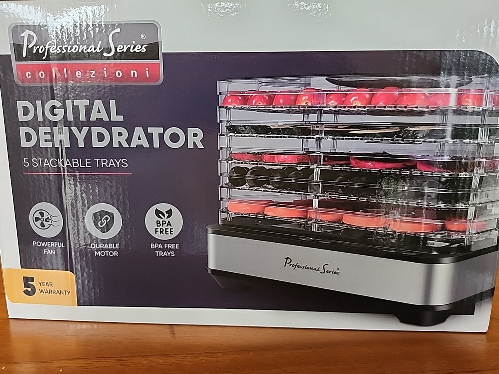 CE Brands Professional Series Digital Dehydrator - 5 Stackable Trays