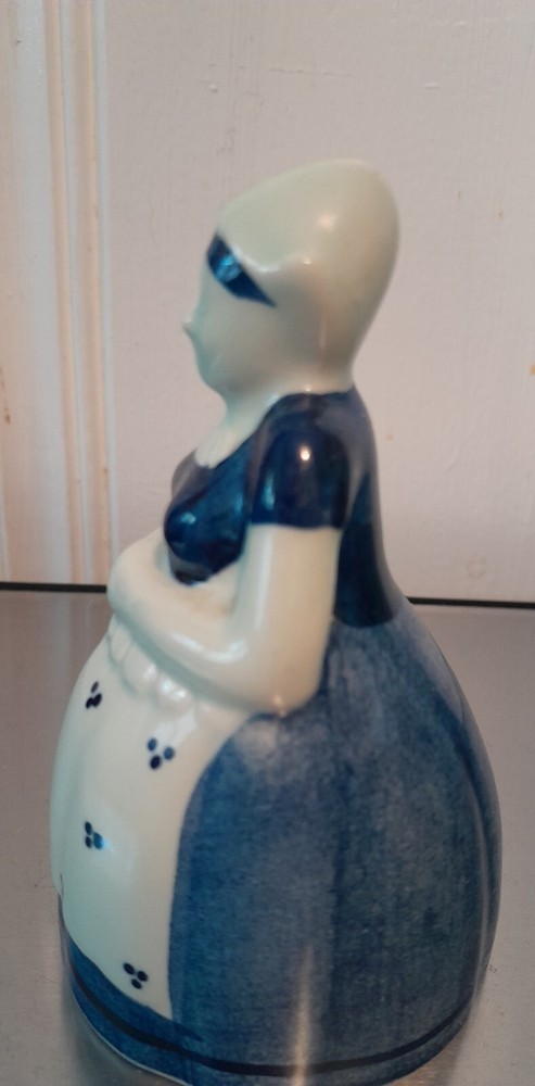 Vintage Blue White Dutch Lady Bell