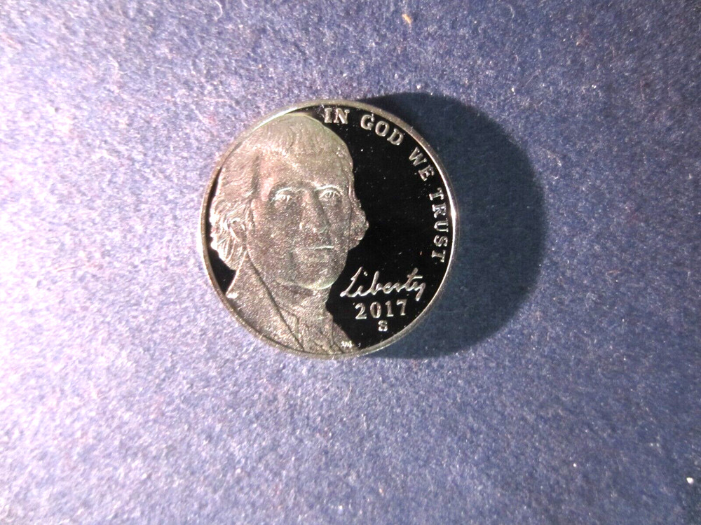One 2017-S - Jefferson Nickels Deep Cameo Mirror Proof Upper Grading Range