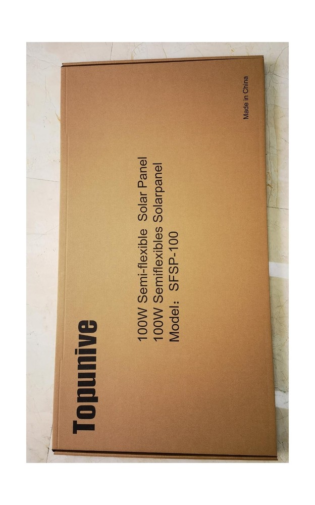 2PCS 100W 12V Flexible Solar Panel 9BB Monocrystalline Cell 12 Volt Semi-Flex...