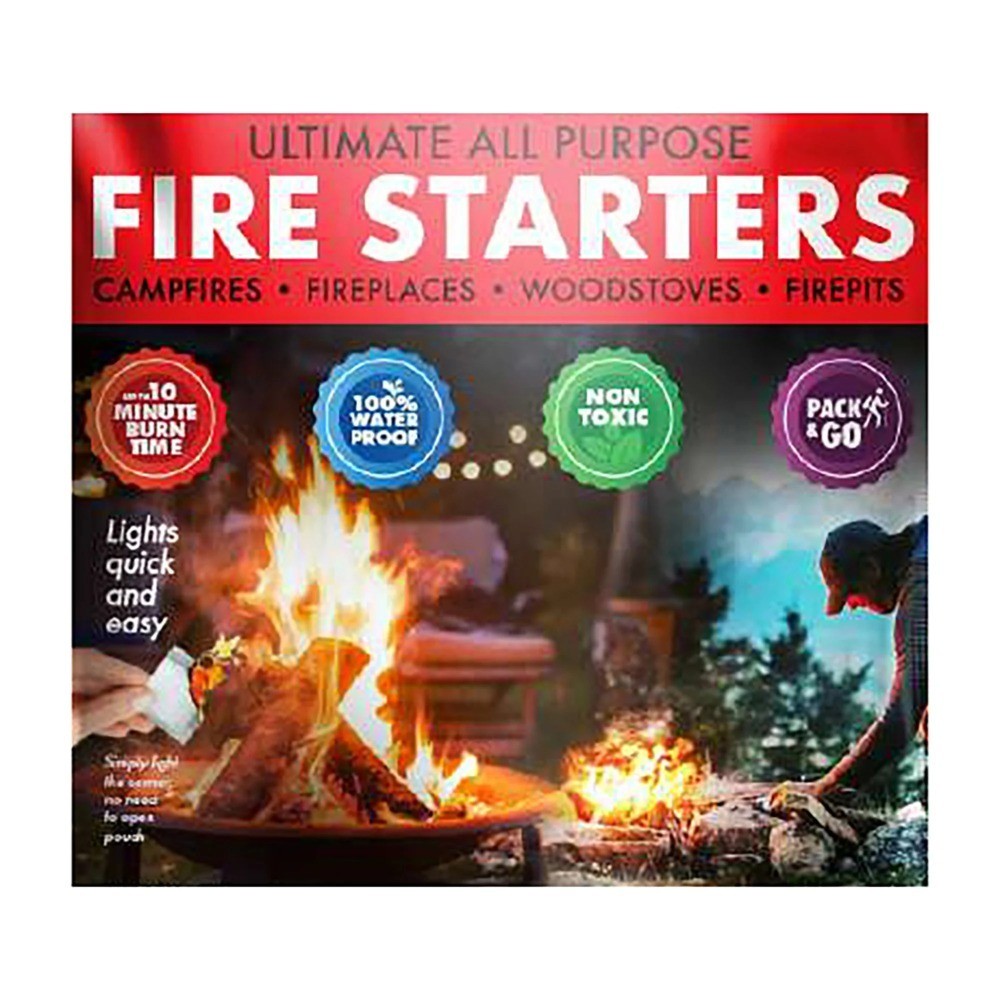 Ultimate All Purpose Fire Starters Waterproof Quick Lighting Firestarter for