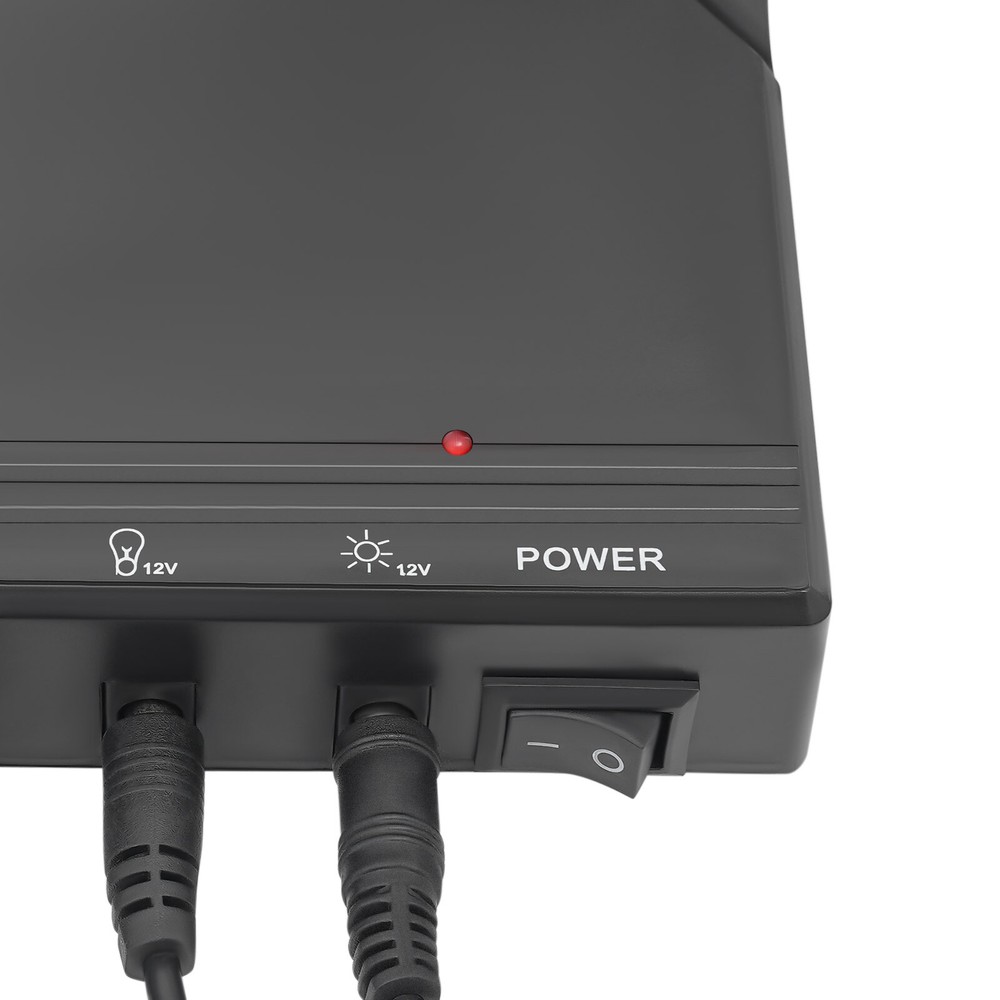 Solar Power Panel Kit Outdoor Camping USB Charging System W/ LED Light & 8" Fan