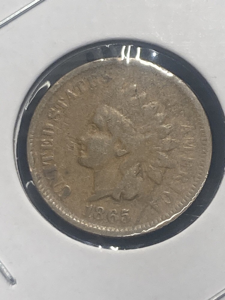 1865 Indian Head Cent - Plain 5 - As Shown! (#0747)