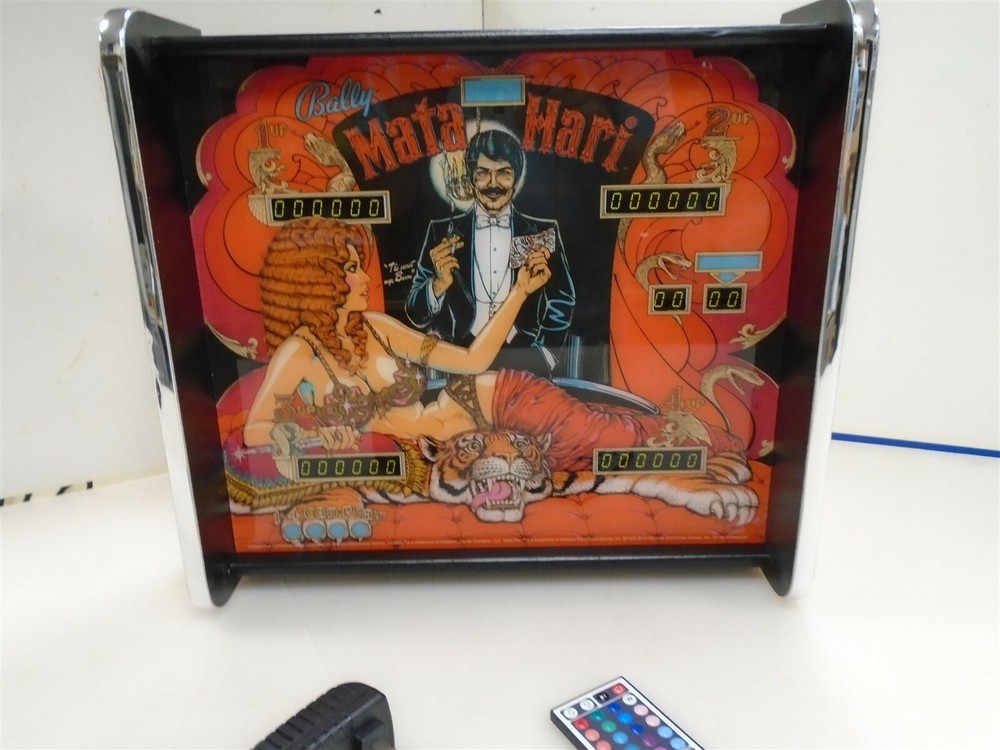 Bally Mata Hari Pinball Head LED Display light box