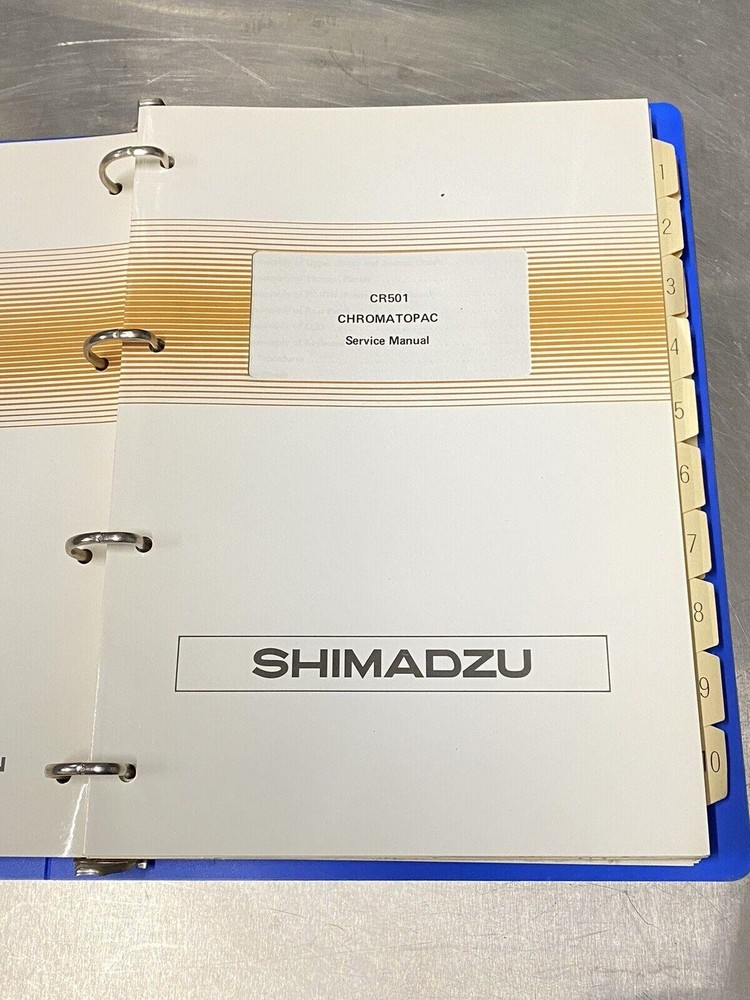 Shimadzu CR501 Chromatopac / Basic Applied Prog-Users Guide / Instruction Manual