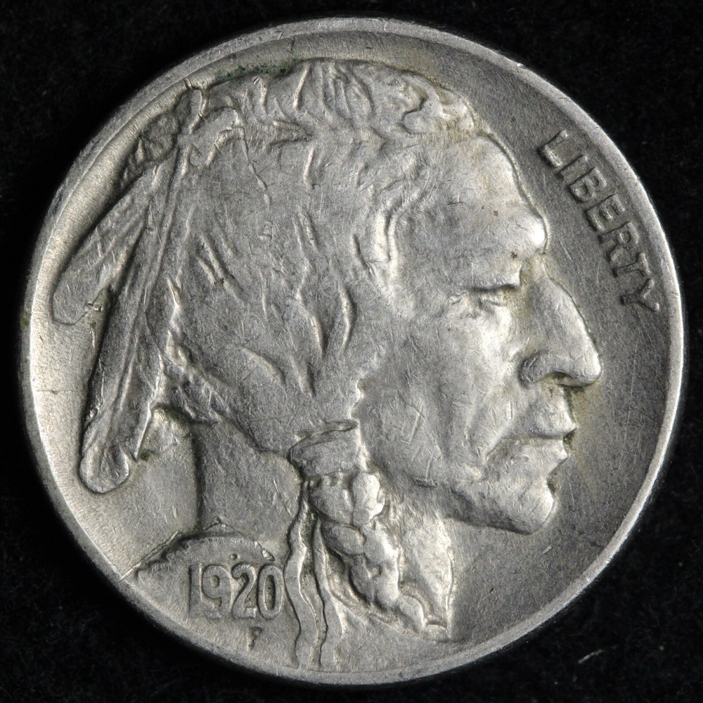 1920 Buffalo Nickel AU E282 UKCE