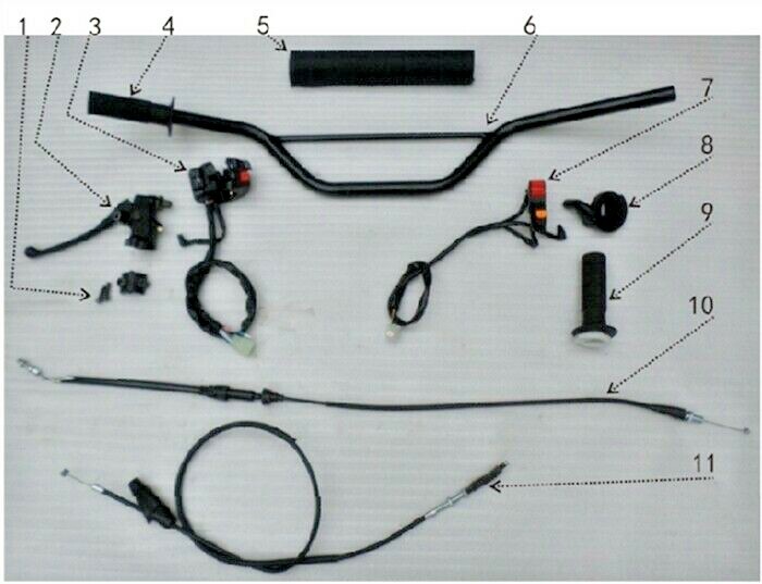RPS Hawk 250-X (HAWK-X) Left Handle Bar Switch Assembly (#3 in Diagram)
