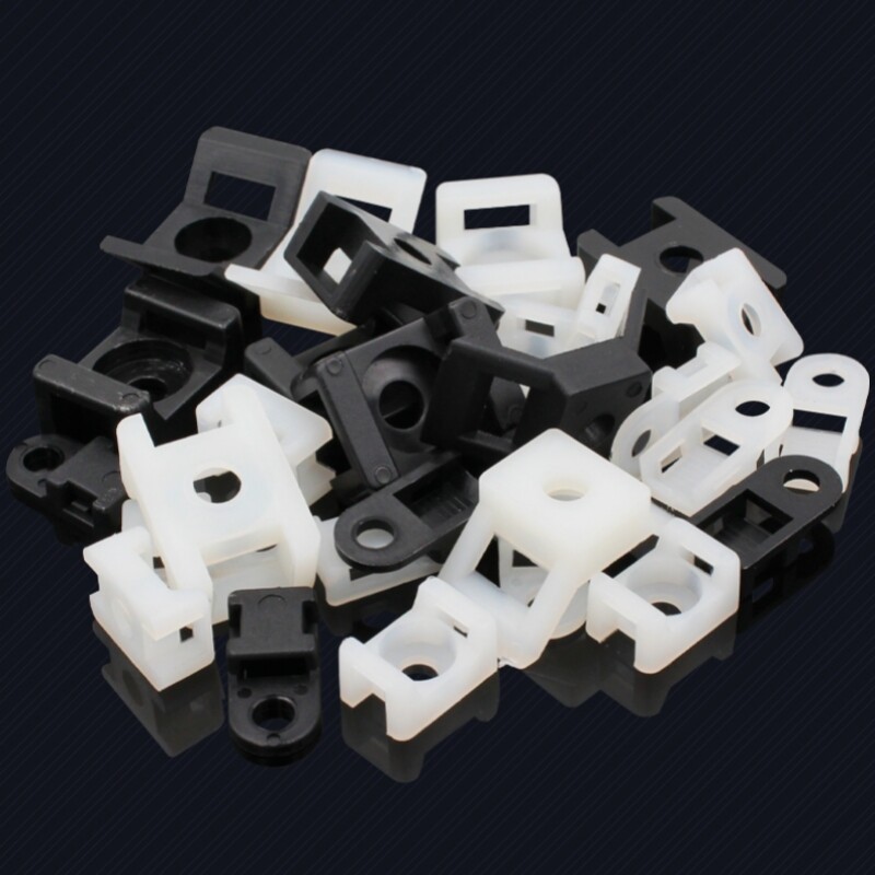 Cable Zip Tie Base Clips, Screw Mount Saddle Cradle Fixing Clips Holders