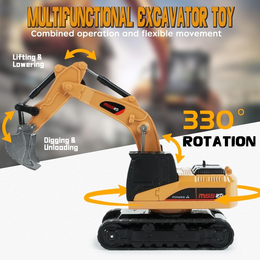 BRRRRT 1/64 Full Proportion Remote Control Excavator,Remote Control Construct...