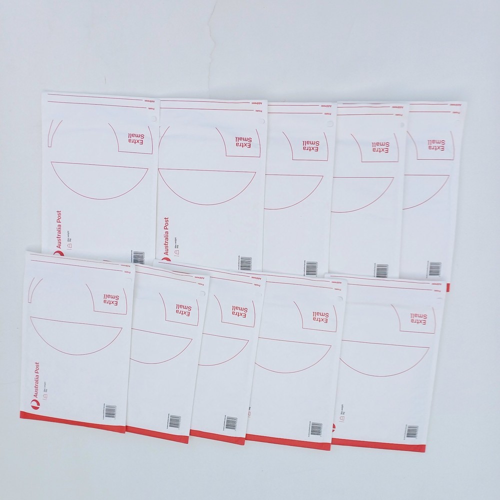 10x Australia Post Extra Small Flat Rate Padded Mailer Austpost No Postage