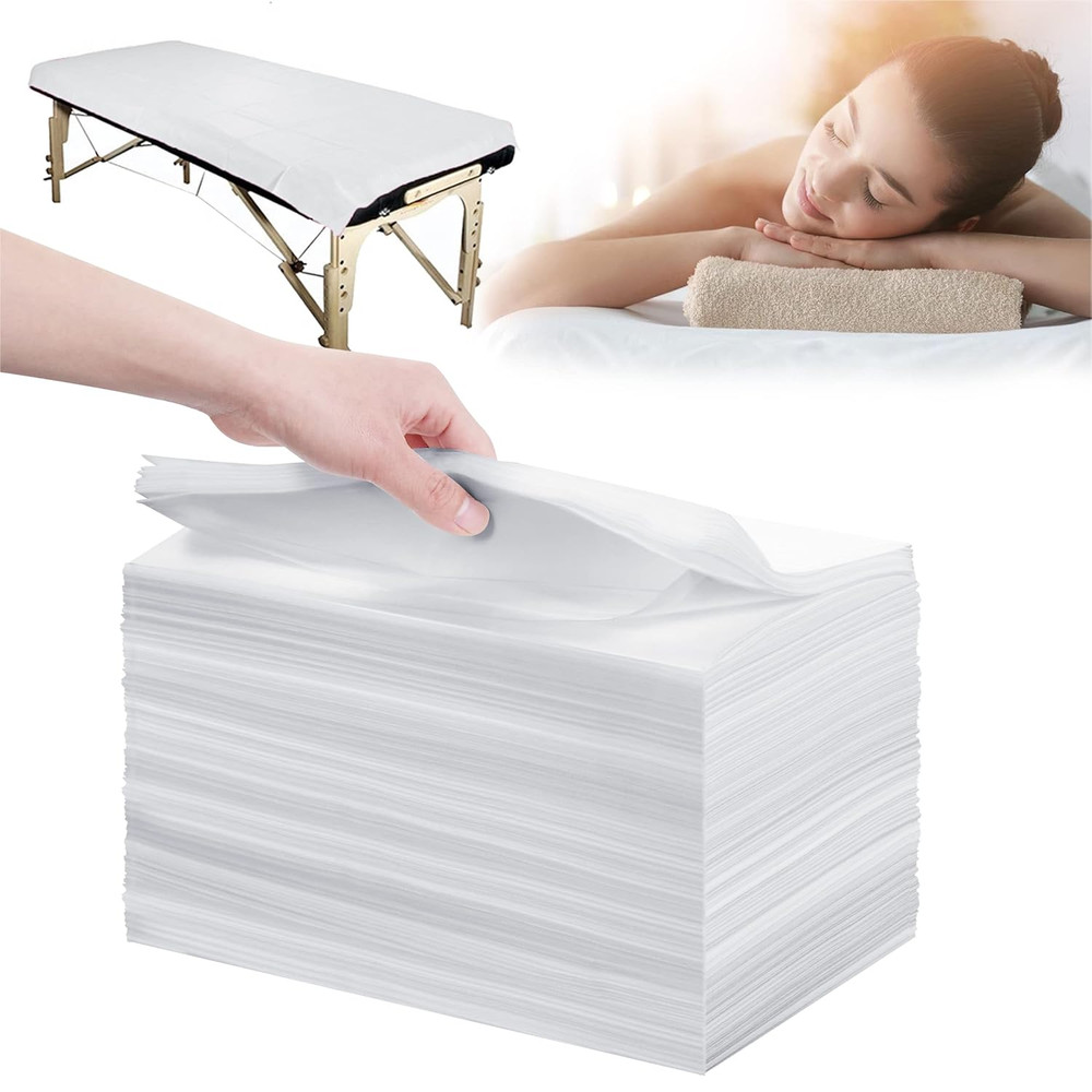 Disposable Bed Sheets 100 Pcs 31" X 71" Massage Table Sheets Non Woven Fabric SP