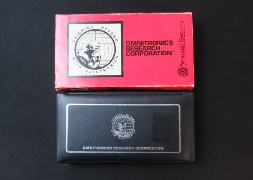 UNTESTED Vintage Omnitronics Handheld Personal Security Alarm w/ Case A10