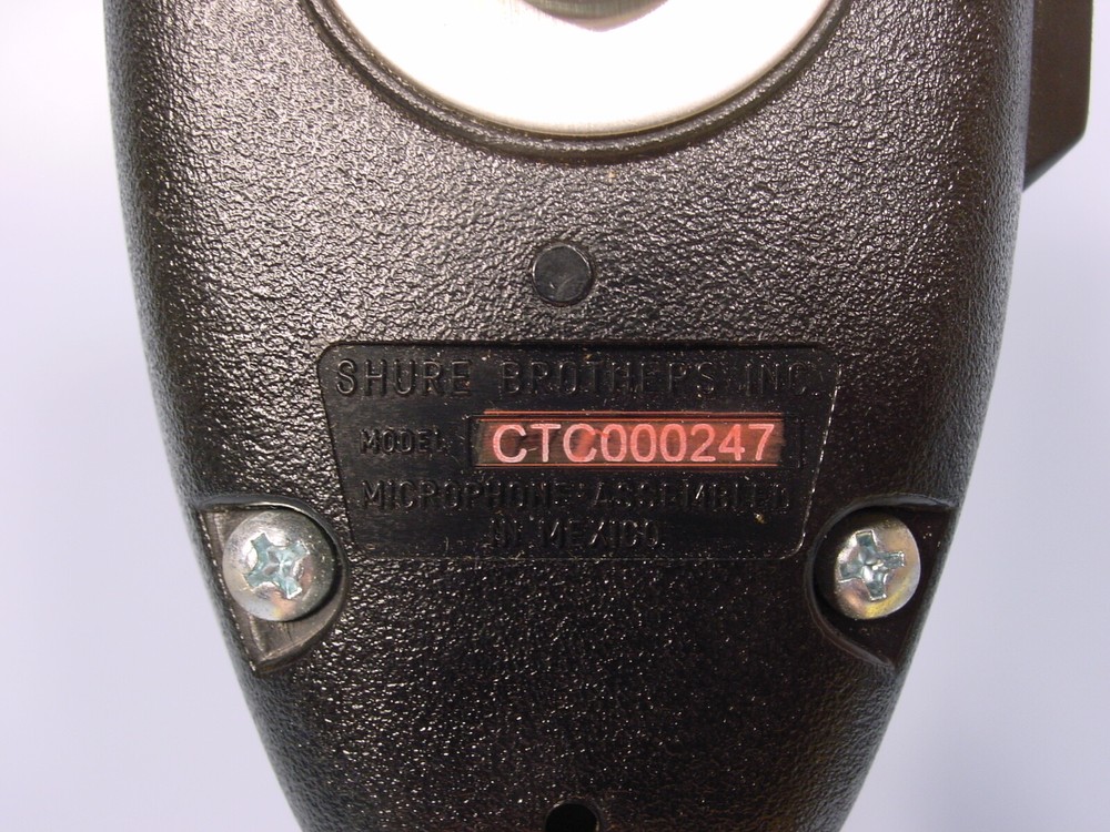 Shure CTC000247 Mobile Radio Microphone