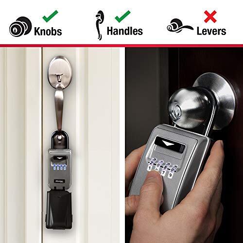 Master Lock 5424D Key Storage Lock Box with Light Up Dials Set Your Own Code