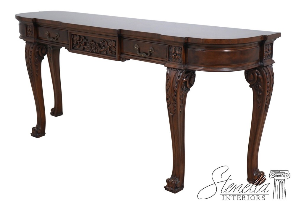 L67384: KARGES Georgian Style Walnut Console Table Sideboard