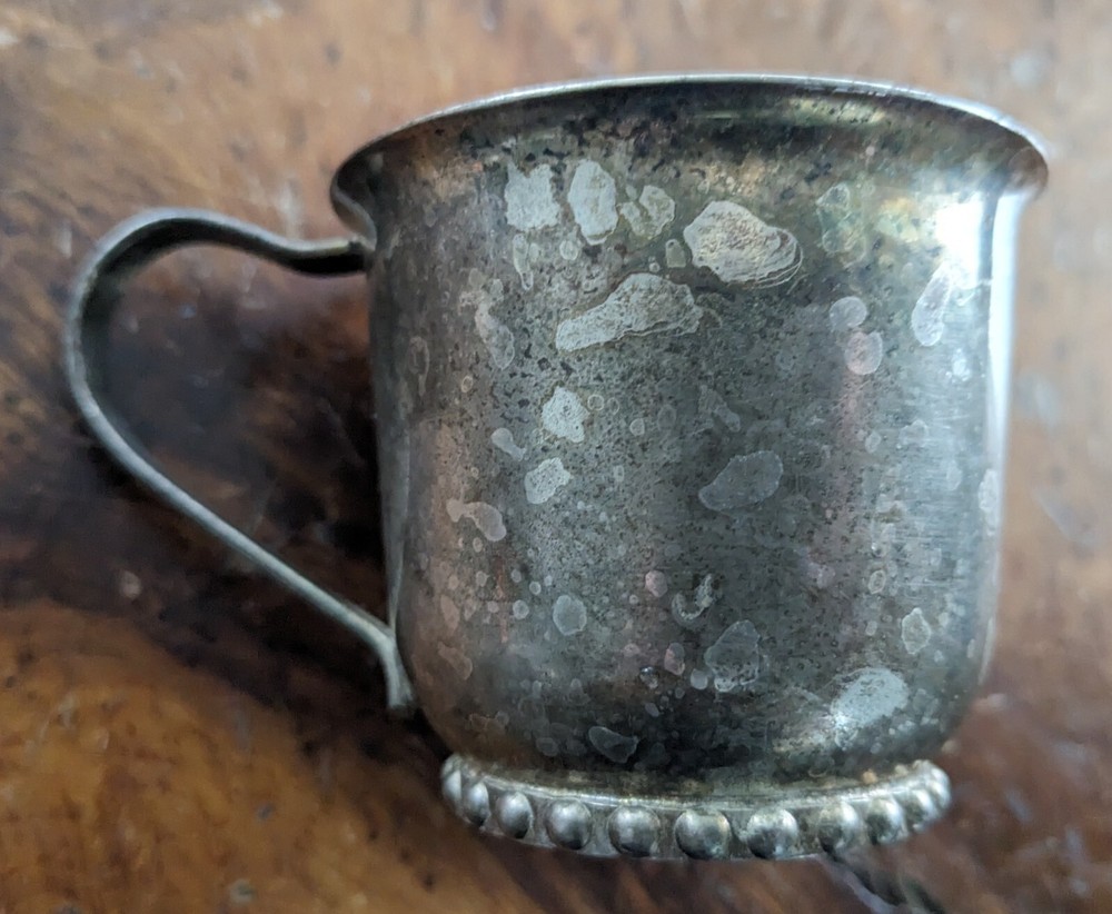 Vintage Silverplated Leonard Baby Cup